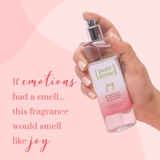 CRED Joy Grapefruit Refreshing Body Mist Pack of 2   From the makers of Parachute Advansed  150ml-[CRED] Joy Grapefruit Refreshing Body Mist (Pack of 2) |  From the makers of Parachute Advansed |