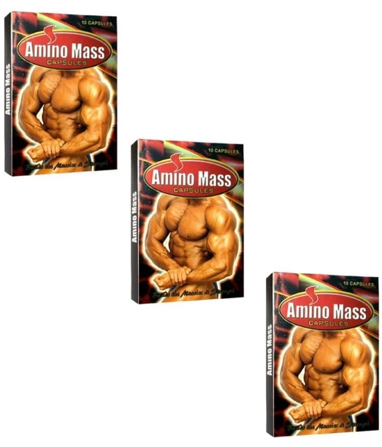 Rikhi Amino Mass Capsule 10 no.s Unflavoured Pack of 3