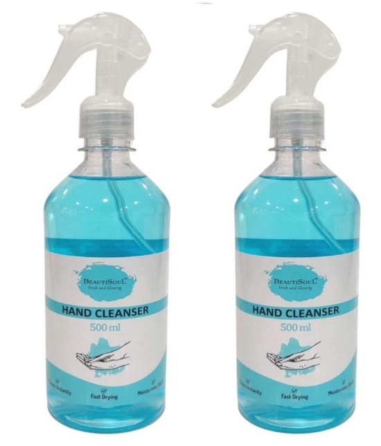 Beautisoul Lemon Hand Cleanser Trigger Sanitizers 1000 mL Pack of 2