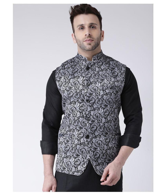 Hangup Grey Cotton Blend Nehru Jacket - None