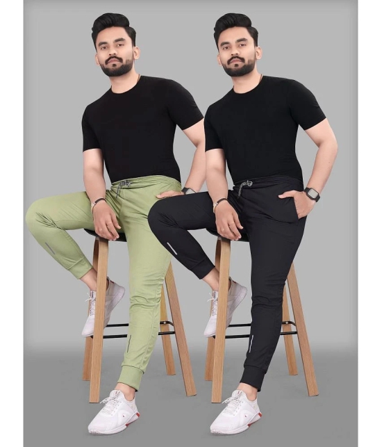 Gazal Fashions - Multicolor Polyester Mens Joggers ( Pack of 2 ) - None