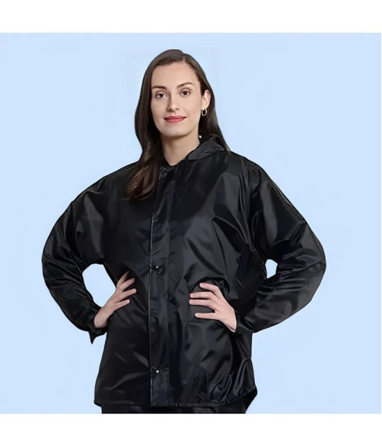 PPTHEFASHIONHUB Long Raincoat - Black - None