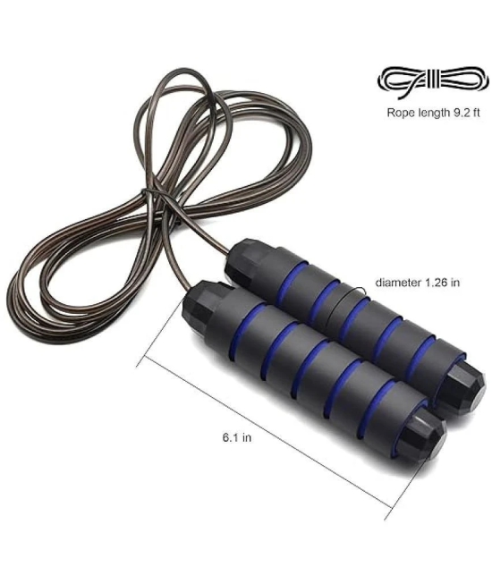 Skipping Rope for Men and Women Jumping Rope With Adjustable Height Speed Skipping Rope for Exercise, Gym, Sports Fitness Adjustable Jump Rope, Pack of 1 - Blue