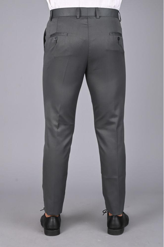 MANCREW - Grey Viscose Slim - Fit Men's Formal Pants ( Pack of 1 ) - None