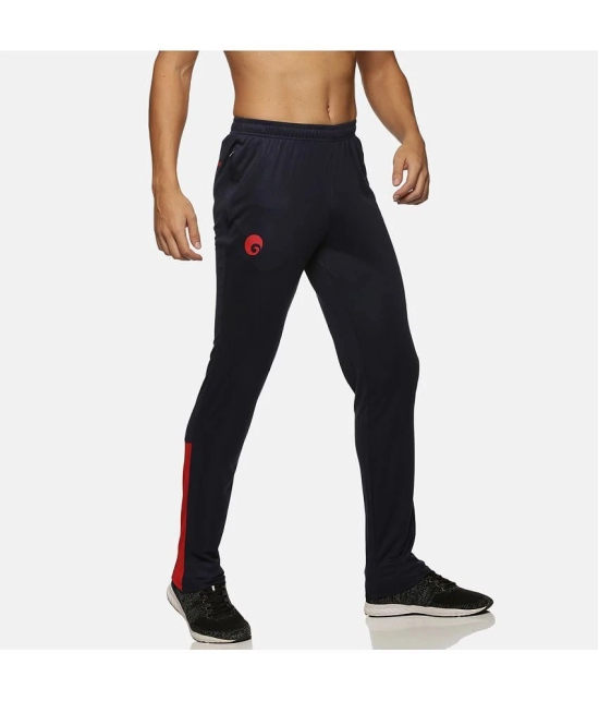 Omtex - Navy Cotton Blend Mens Trackpants ( Pack of 1 ) - None