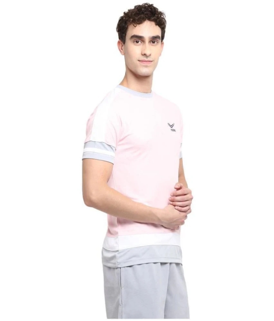 YUUKI - Pink Polyester Regular Fit Mens Sports T-Shirt ( Pack of 1 ) - None