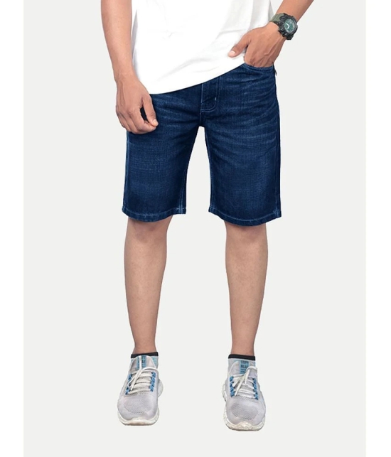 Radprix Blue Cotton Mens Denim Shorts ( Pack of 1 ) - None