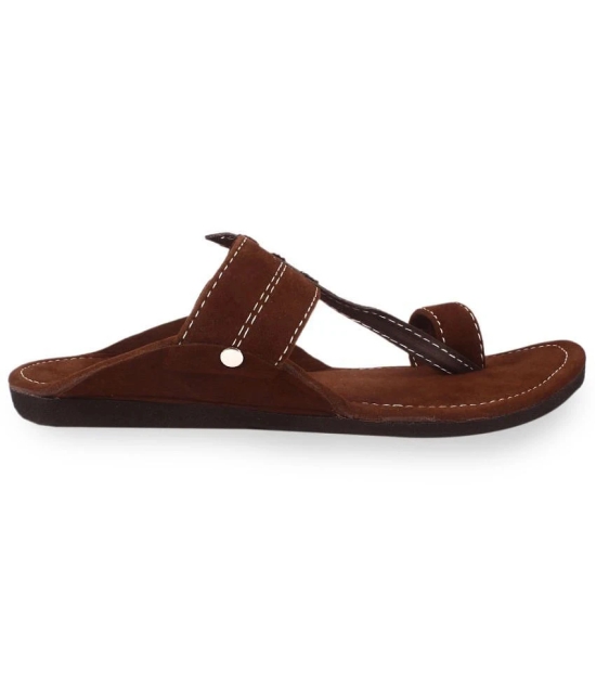 Anjaneya Creations Brown Mens Kolhapuris - None