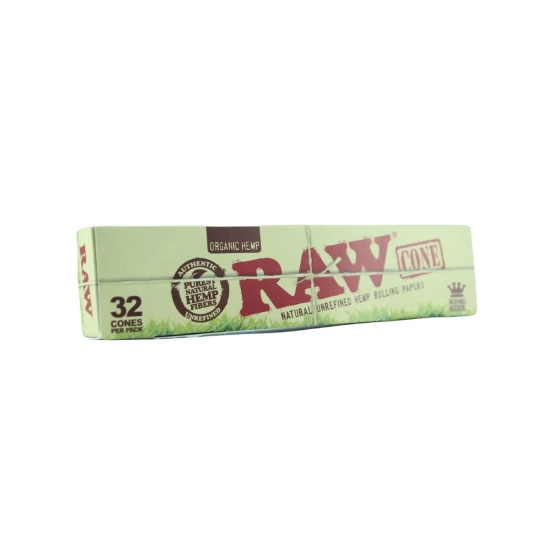 RAW Organic Pre-Rolled Cones - Pack of 32