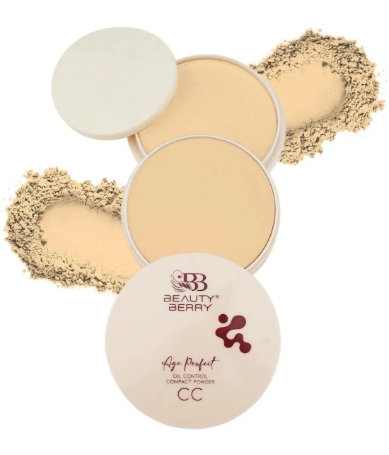 Beauty Berry Age Perfect Oil Control Compact Setting Powder Ivory 20g, Natural Nude (Shade - 04)