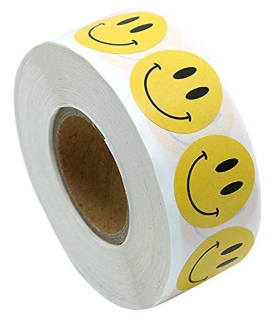 iDream Smiley Face Stickers Self Adhesive Tapes for Art, Craft School Supplies