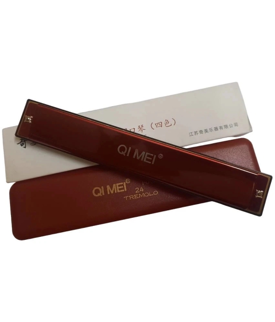 QEMEI  TERMOLA 24  HOLE MOUTH ORGAN RED