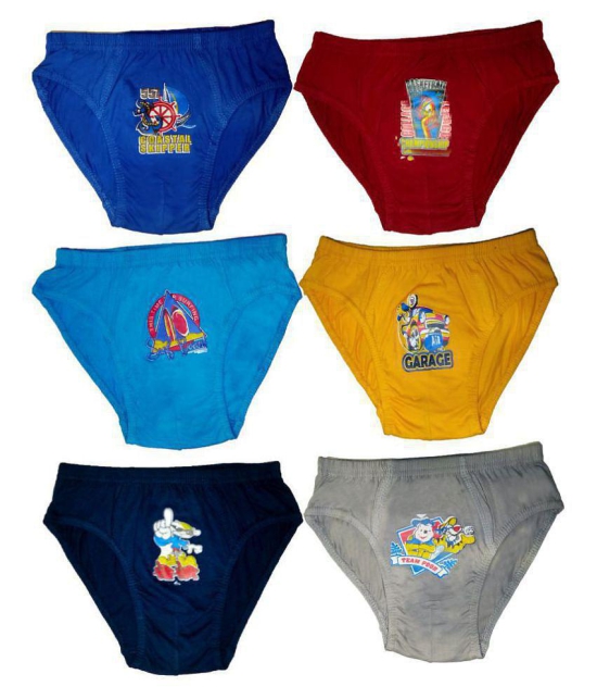 HAP Boy's Brief /Kids innerwear /pack of 6 - None