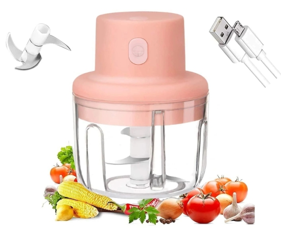 Uttamrobotics USB Rechargeable Speedy Mini Chopper Slicer for Food Supplement Machine Blender