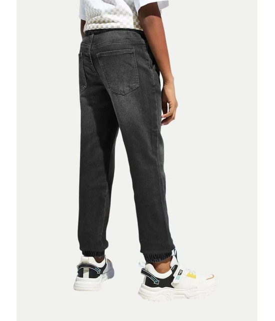 Teen Boys Charcoal Denim Joggers - None