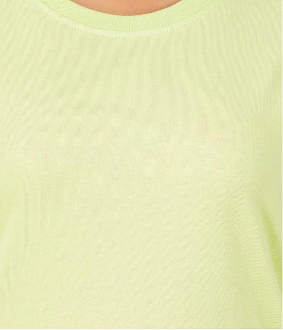 ferocious - Mint Green Cotton Regular Fit Women's T-Shirt ( Pack of 1 ) - None