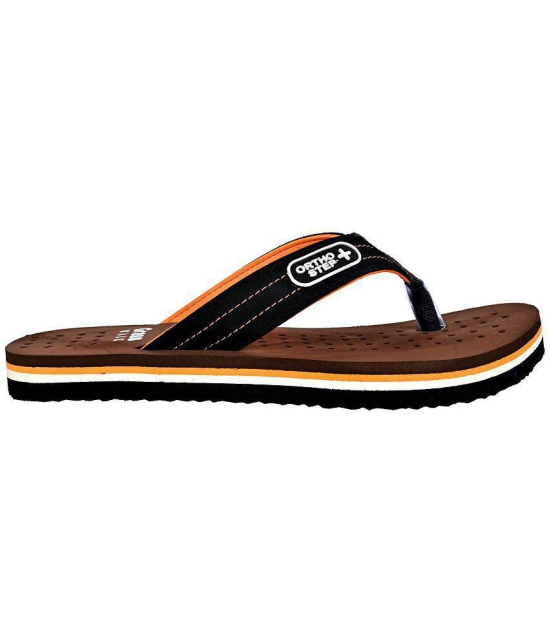 GRASS WALK - Brown Mens Thong Flip Flop - None