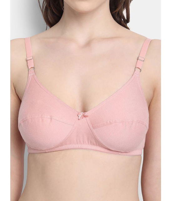 VStar - Pink Cotton Non Padded Womens Everyday Bra ( Pack of 1 ) - None