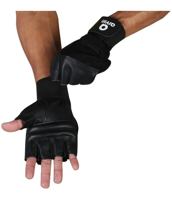 Aivin ELITE Unisex Microfiber Gym Gloves For Advanced Fitness Training and Workout With Half-Finger Length - One Size