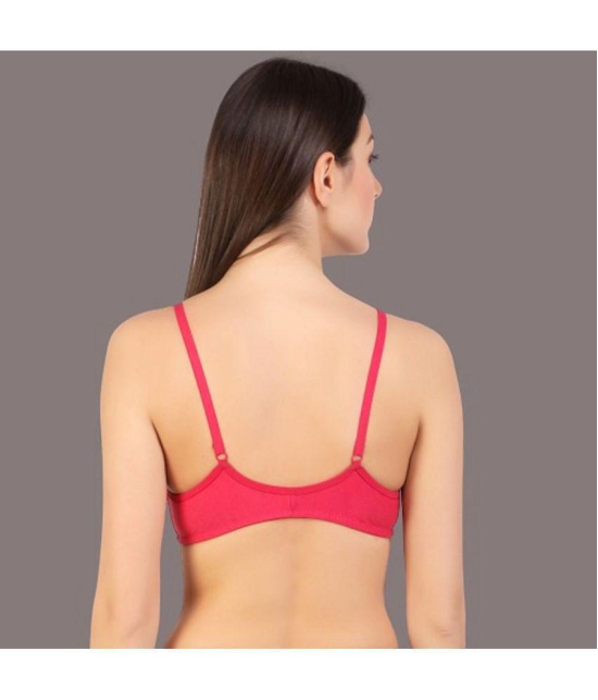 Zourt - Orange Cotton Non Padded Womens Everyday Bra ( Pack of 1 ) - None