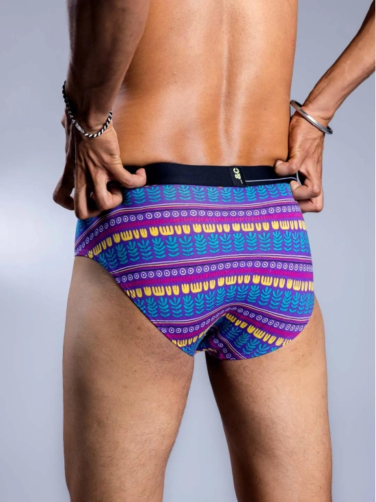 Men's Briefs - Botswana Blues-L