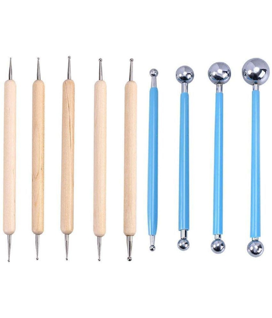 Rangwell  Dotting Tools | 10 PCS Mandala Dotting Tools for Painting, Drawing & Art Supplies | Multiuse Dot Painting Tools for Creative Nail Art, Rock Painting | Best Arts and Crafts for Adul