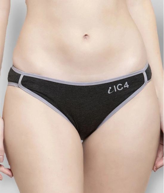 IC4 Pack of 2 Cotton Lycra Solid Womens Bikini Panties ( Multi Color ) - 3XL