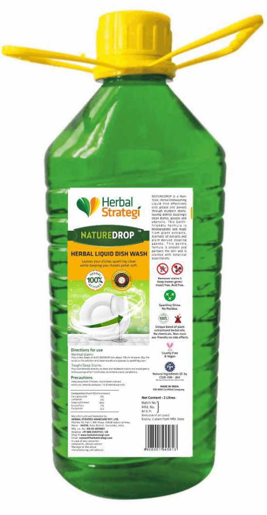 Herbal Dishwashing Liquid - 2 Litres