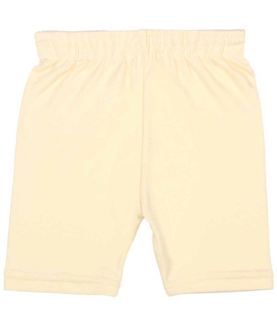 Bodycare - Off White Cotton Girls Cycling Shorts ( Pack of 3 ) - None