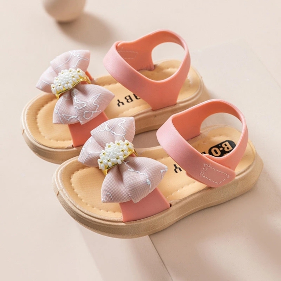 Baby Bow Sandles-Pink / 1-1.5 years/ 13 cm