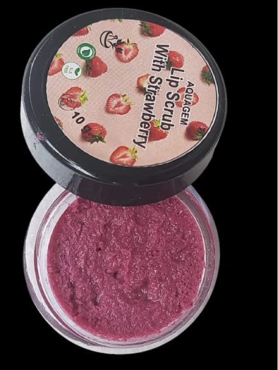 Aquagem skincare All Natural Strawberry Lip Scrub