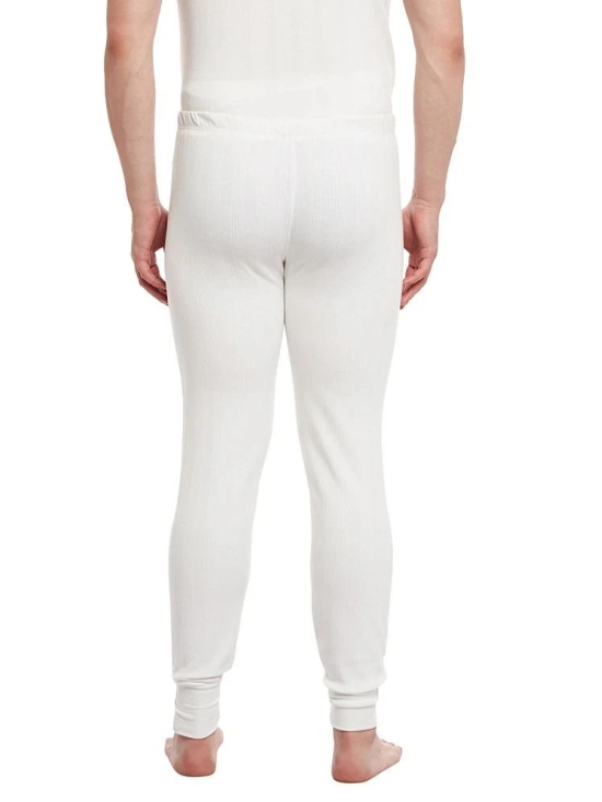 Vimal Jonney Cotton Blend Mens Thermal Bottoms ( White ) - None