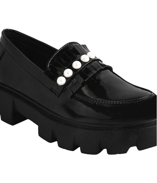 Shoetopia - Black Women''s Loafers - None