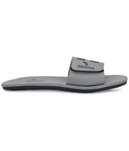 Secritas - Gray Mens Slide Flip Flop - None