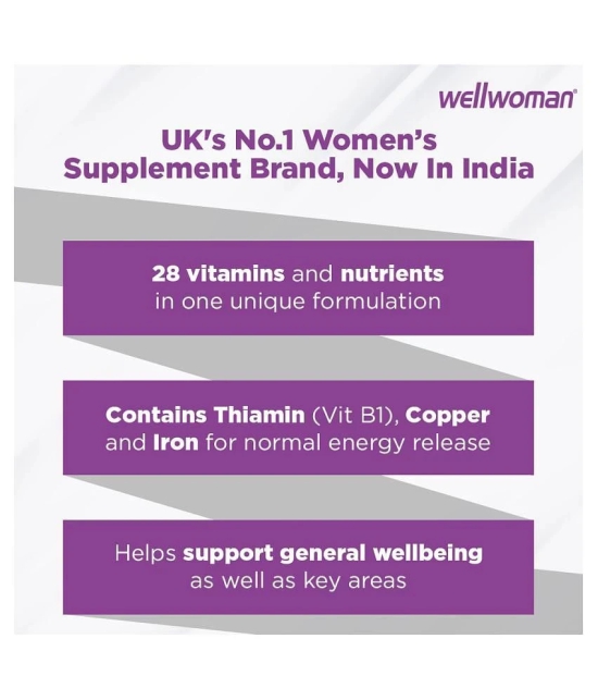 Wellwoman 70+ Multivitamin health supplements for women- 30 tablets health supplement 30 no.s Multivitamins Tablets