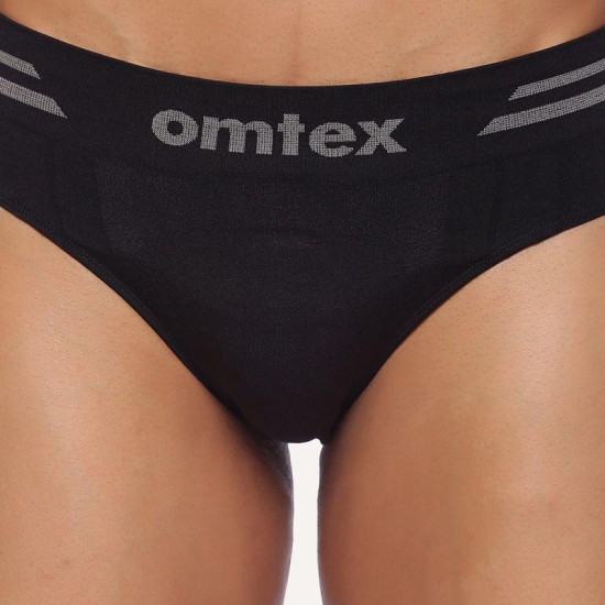 Omtex - Black Nylon Mens Briefs ( Pack of 1 ) - None