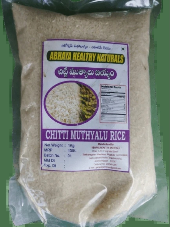 Abhaya Healthy Naturals Chitti Muthyalu Rice - 1 Kg