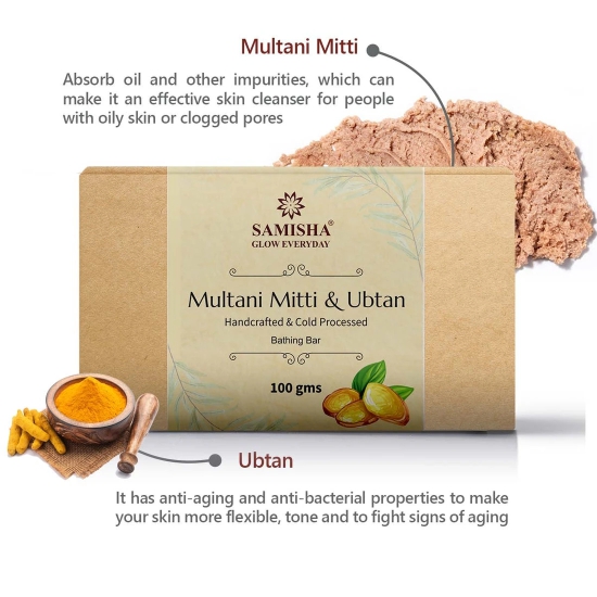 Organic Multani Mitti & Ubtan Soap - 100gm