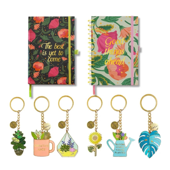 Undated Planner and Keychain Duo 2024-The Best is yet to come Undated Planner / Bloom keychain