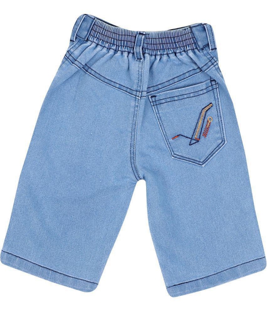 Cremlin Clothing - Light Blue Cotton Blend Boys Bermudas ( Pack of 1 ) - None