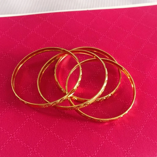 Gold Plated Bangles Set of 4