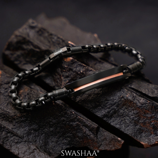 Bastian Mens Bracelet-Black