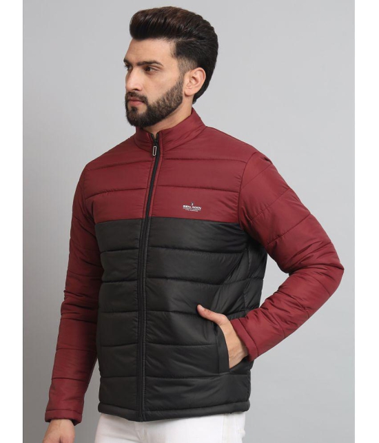 MXN Polyester Mens Quilted & Bomber Jacket - Maroon ( Pack of 1 ) - None