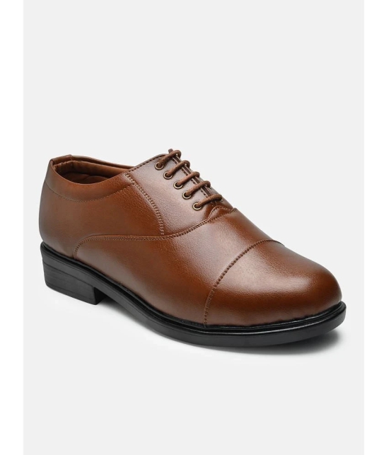 Action - Tan Mens Oxford Formal Shoes - None