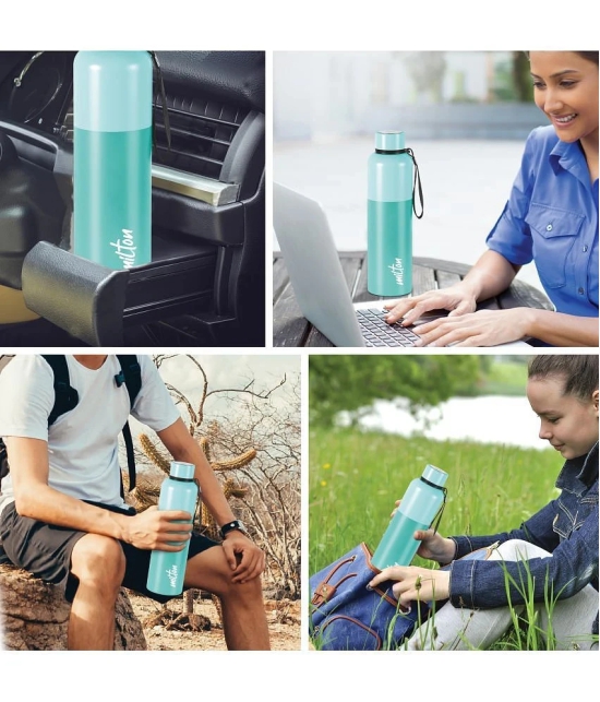 Milton Ancy 1000 Thermosteel Water Bottle, 1.05 Litre, Aqua Green | 24 Hours Hot and Cold | Easy to Carry | Rust Proof | Tea | Coffee | Office| Gym | Home | Kitchen | Hiking | Trekking | Tra