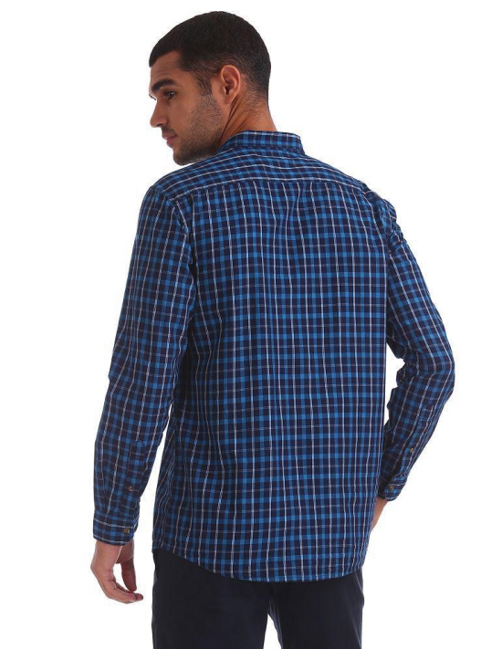 Ruggers 100 Percent Cotton Blue Shirt - None