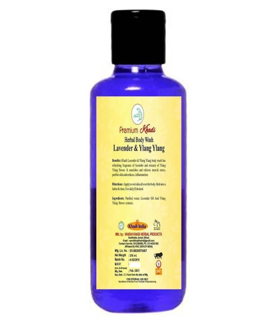 Premium Khadi Herbal Laavender & yalng Yalng Body Wash 210 mL