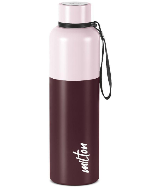 Milton Ancy 1000 Thermosteel Water Bottle, 1.05 Litre, Brown | 24 Hours Hot and Cold | Easy to Carry | Rust Proof | Tea | Coffee | Office| Gym | Home | Kitchen | Hiking | Trekking | Travel -