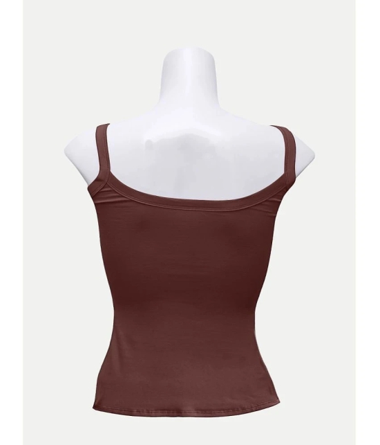 Radprix Cotton Camisoles - Brown Single - None