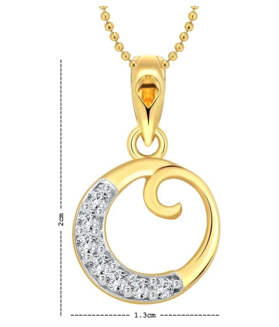 Vighnaharta Golden O Design Pendant